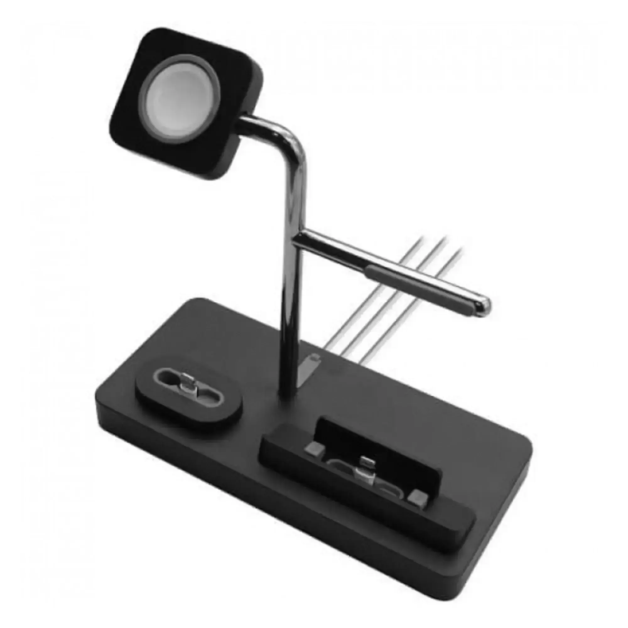 Подставка Macally 3 в 1 for Apple Watch / iPhone / AirPods - Black (MWATCHSTAND3)